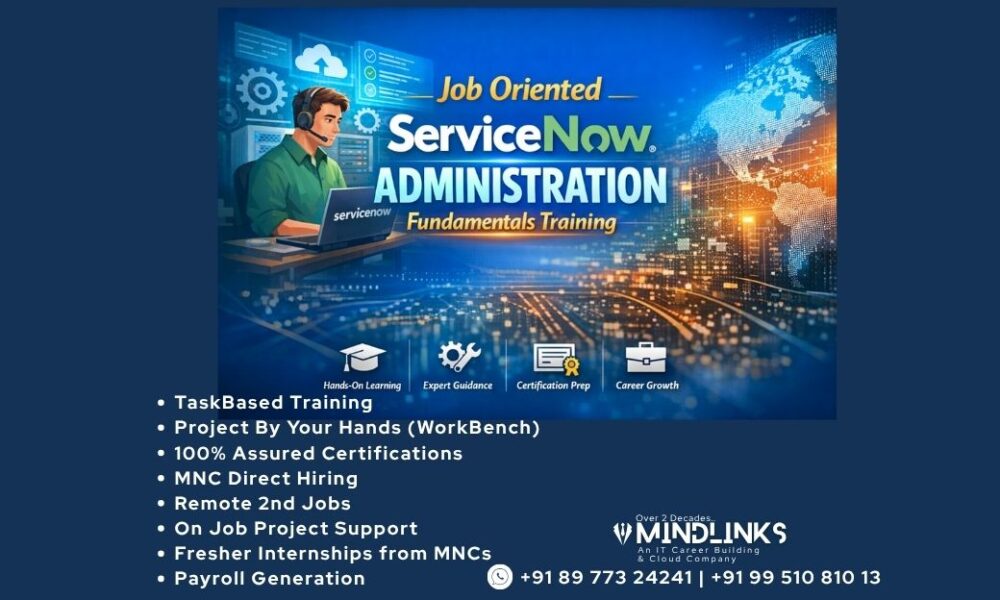 Job Oriented ServiceNow Administration Fundamentals Training